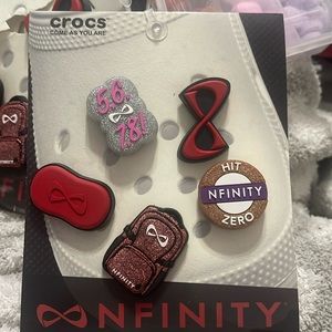 Nfinity croc charms cheer brand new!!